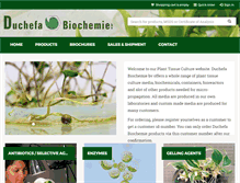 Tablet Screenshot of duchefa-biochemie.com